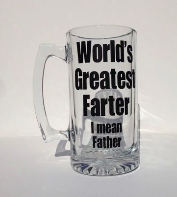 Glass Beer Mug (Customized)
