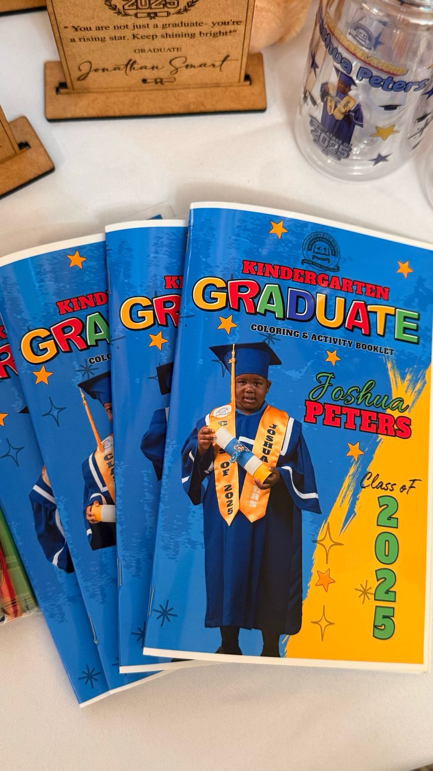 GRAD COLORING /ACTIVITY BOOKS INCLUDES CRAYON &amp; PENCIL
