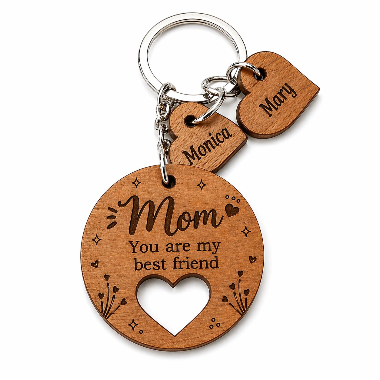 MOTHER'S DAY $15 KEYCHAINS WITH KIDS NAME ATTACHMENTS