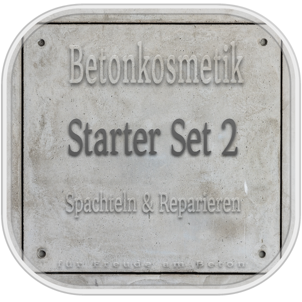 Sichtbeton Betonkosmetik - Starter Set 2 -  Spachteln &amp; Reparieren