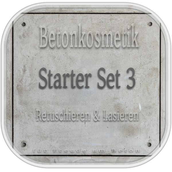Sichtbeton Betonkosmetik - Starter Set 3 -  Retuschieren &amp; Lasieren