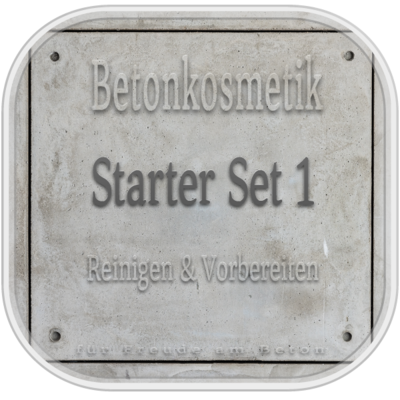 Sichtbeton Betonkosmetik - Starter Set 1 - Reinigen &amp; Vorbereiten
