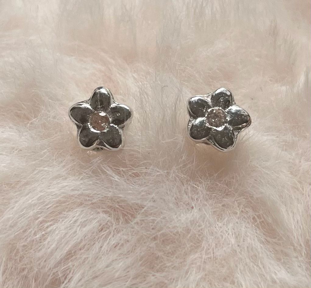 Tiny Flower Gem Studs