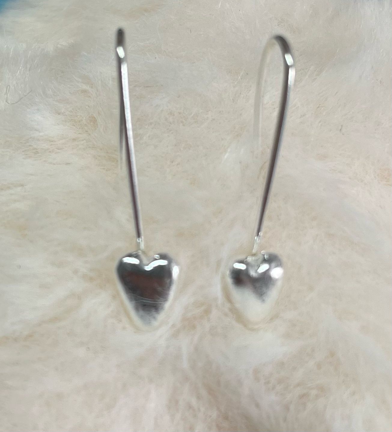 Tiny Heart Drop Earrings