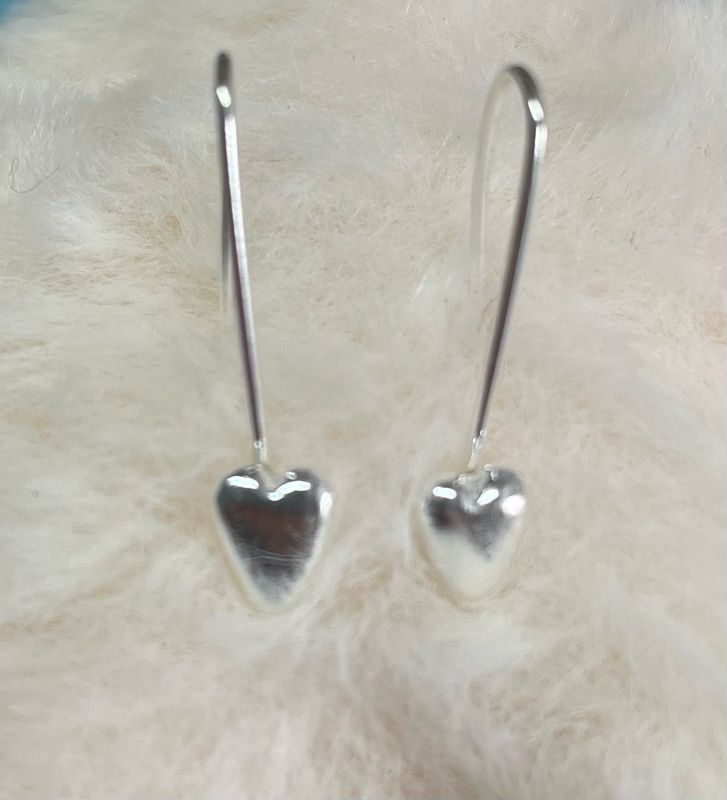 Tiny Heart Drop Earrings
