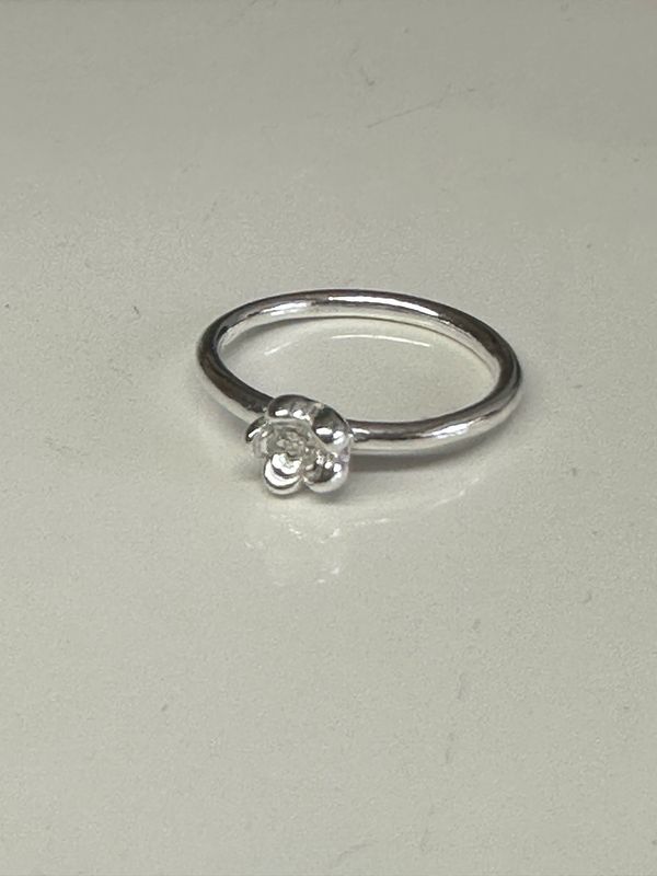 Silver Flower Ring