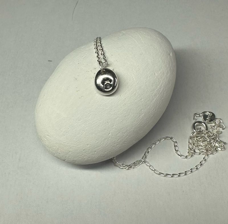 Paw Print Pebble Necklace