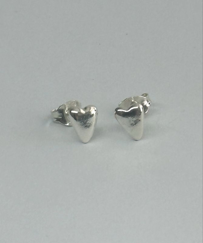 Tiny Heart Stud Earrings
