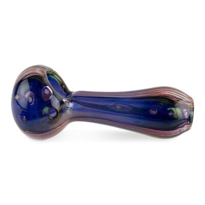 Fumed Metallic Blue Dry Pipe