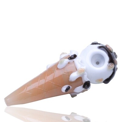 Empire Glassworks™ Hazel-Nug Ice Cream Cone Dry Pipe