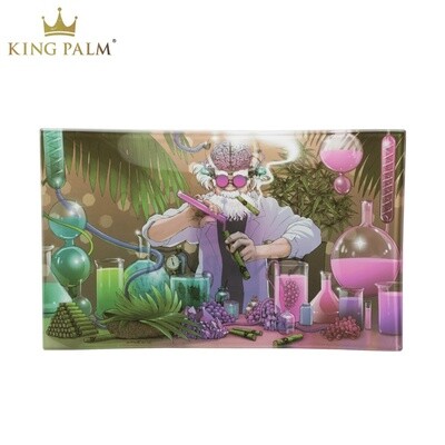 King Palm®  Mad Scientist Shatter-Resistant Glass Tray