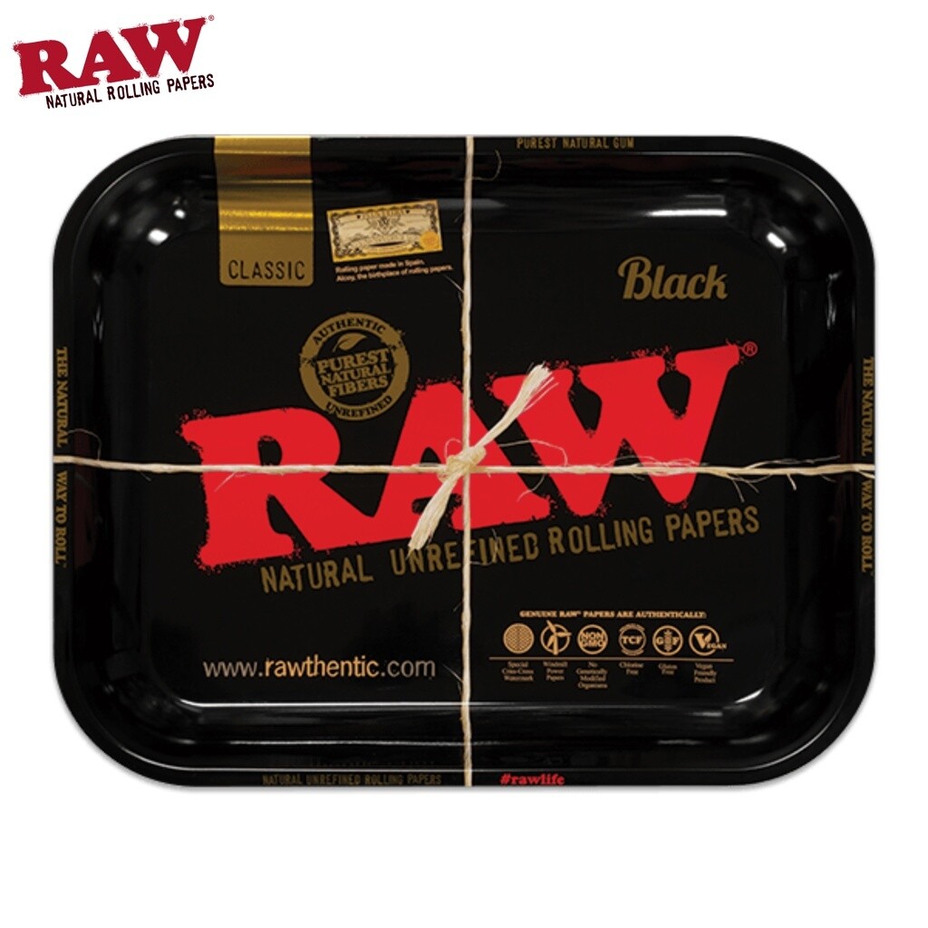 Raw® Classic Black Rolling Tray