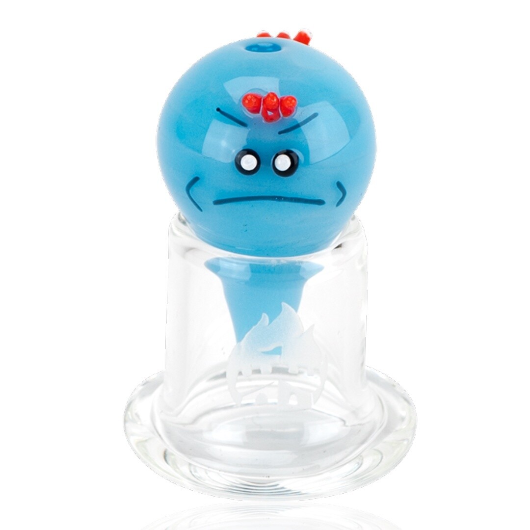 Empire Glassworks™ Blue Twins Bubble Cap
