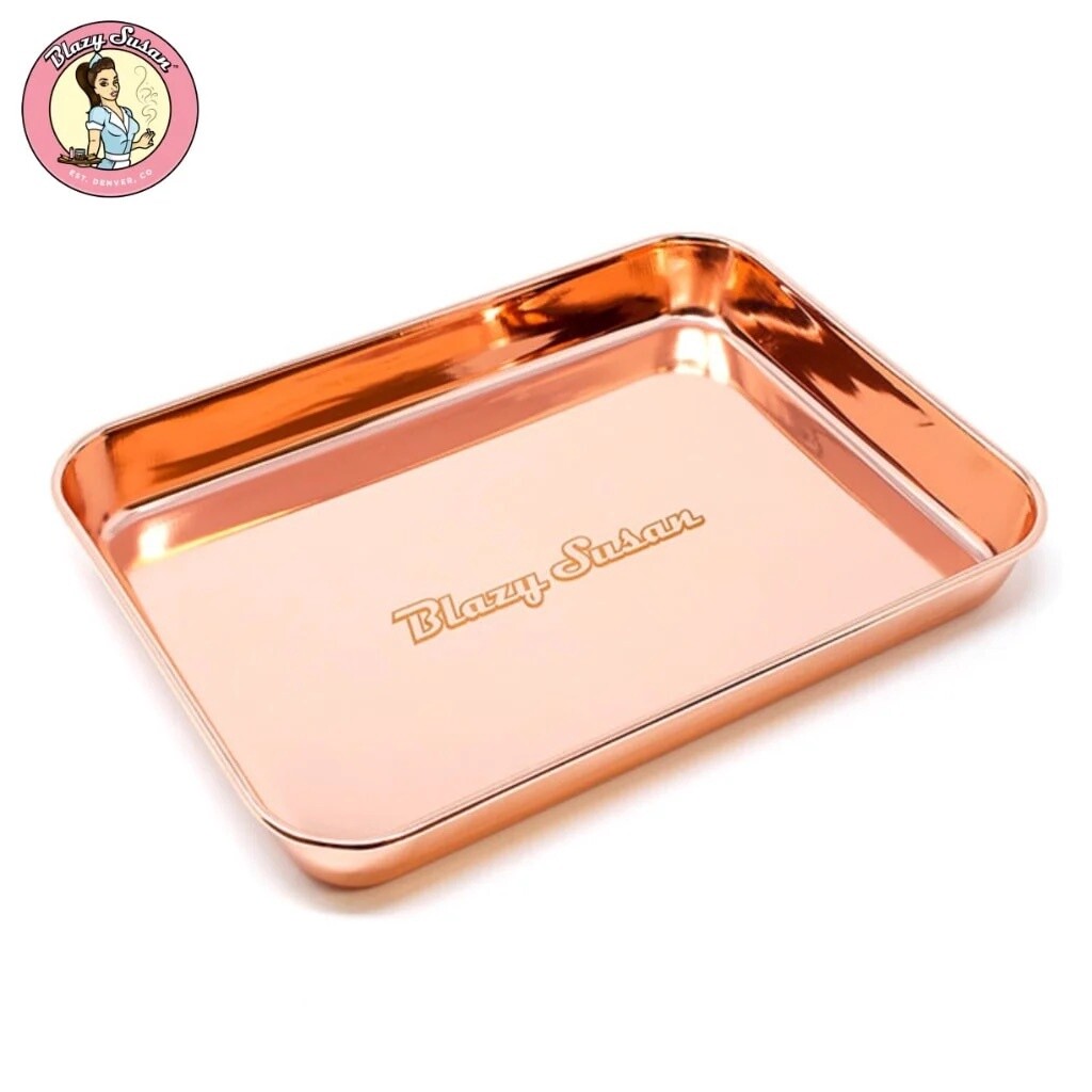 Blazy Susan™ Stainless Steel Rolling Tray