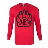 Hazey Bearr™ Long Sleeve Shirt (Red), Size: Small