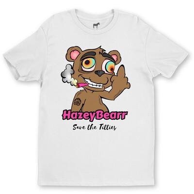 Hazey Bearr® T-shirt - Pink Wonky Limited Edition (Breast Cancer Awareness)