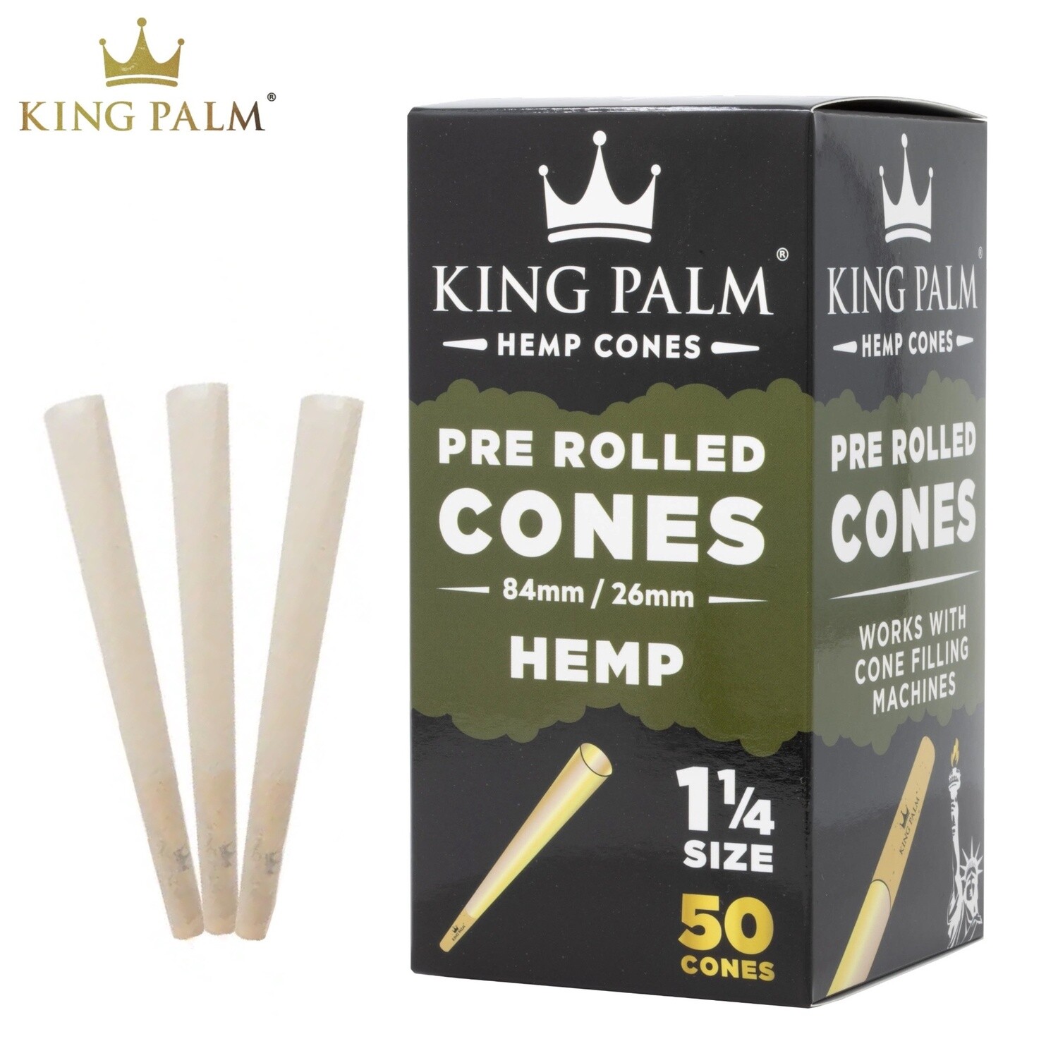 King Palm® Hemp Cones (50 pack)