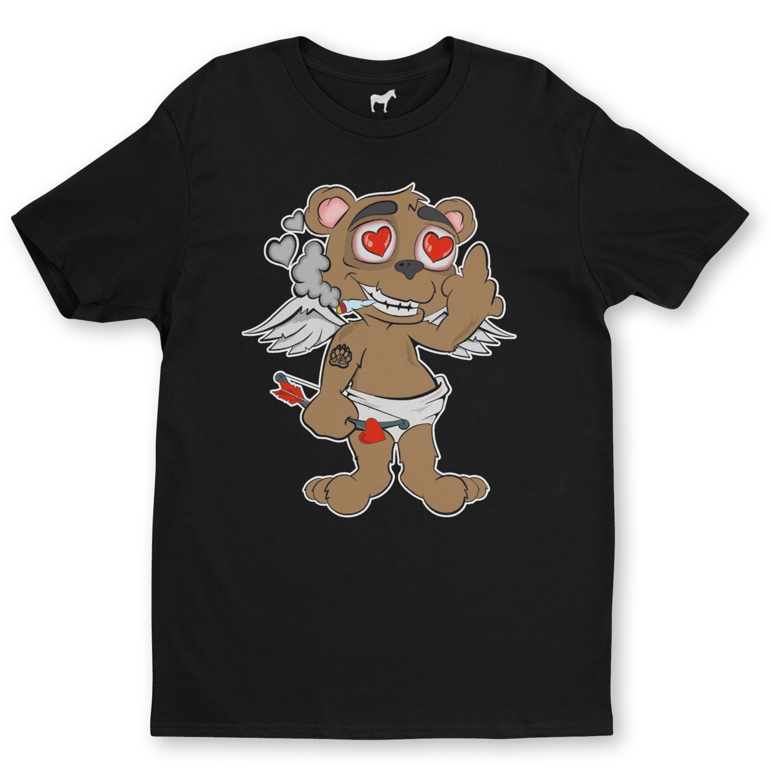 Hazey Bearr™ Cupid Wonky T-Shirt