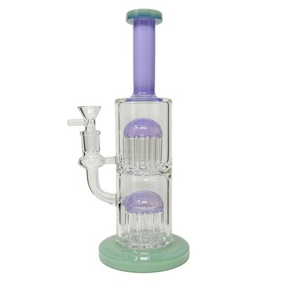 Double Tree Perc Water Pipe