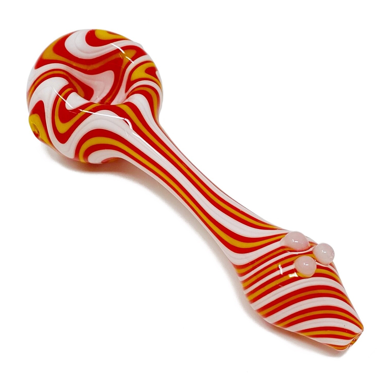 Eye Candy Dry Pipe (Red & White)