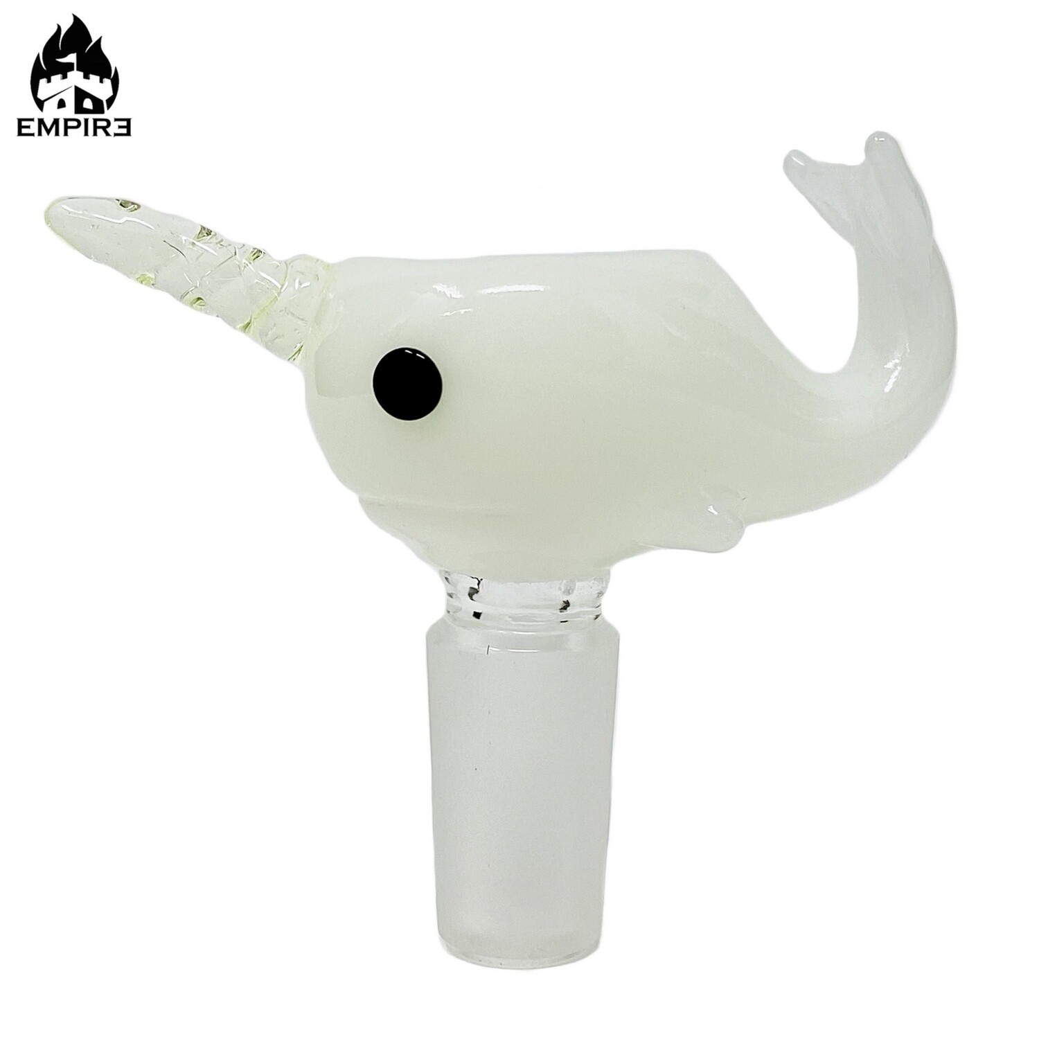 Empire Glassworks™ Bowl Piece (Radioactive Narwhal)