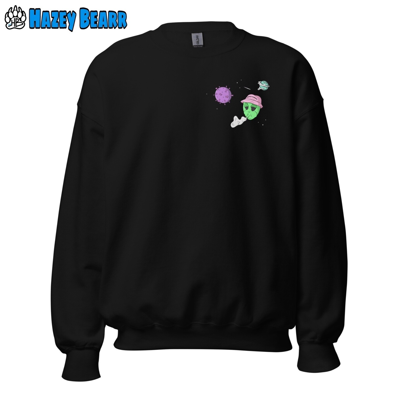 Hazey Bearr™ Sweatshirt (Moon Landing), Size: Small