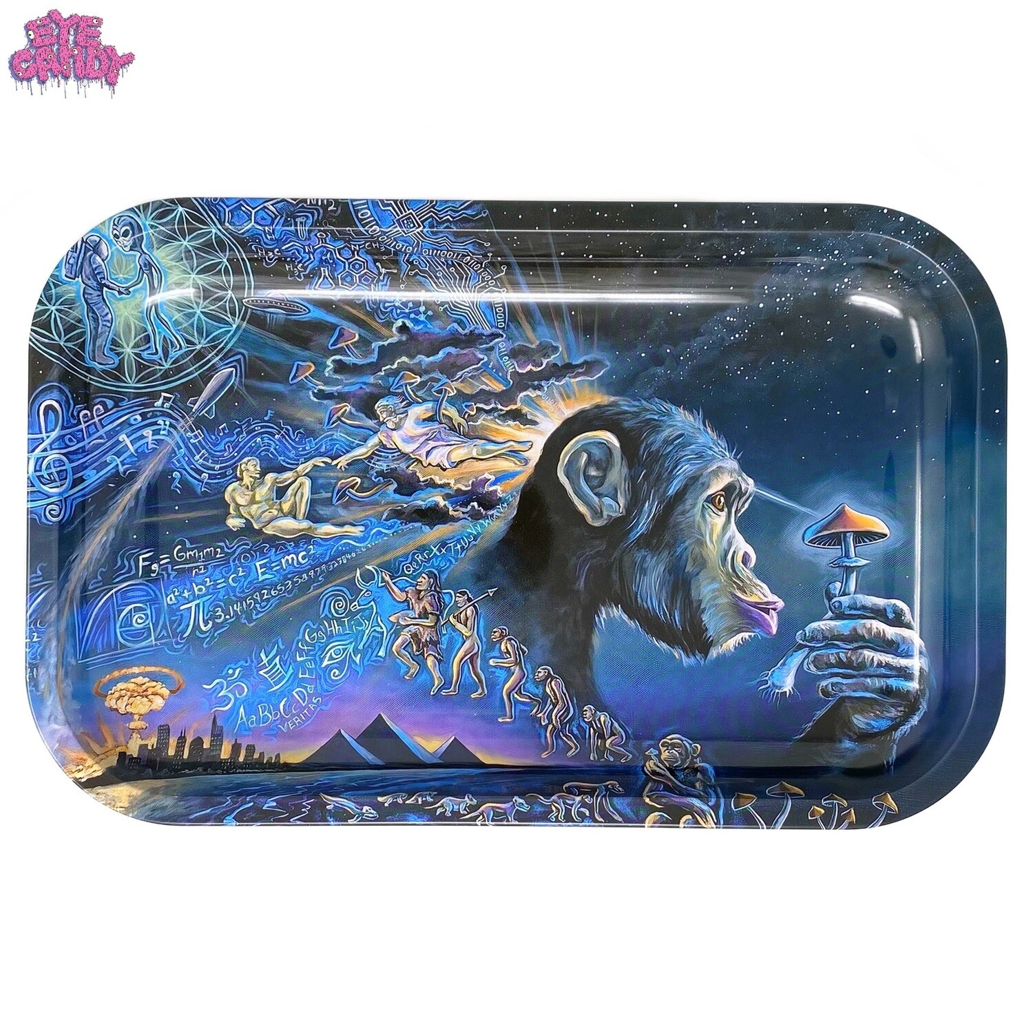 3D Rolling Tray & Cover (Stoned Ape Theory)