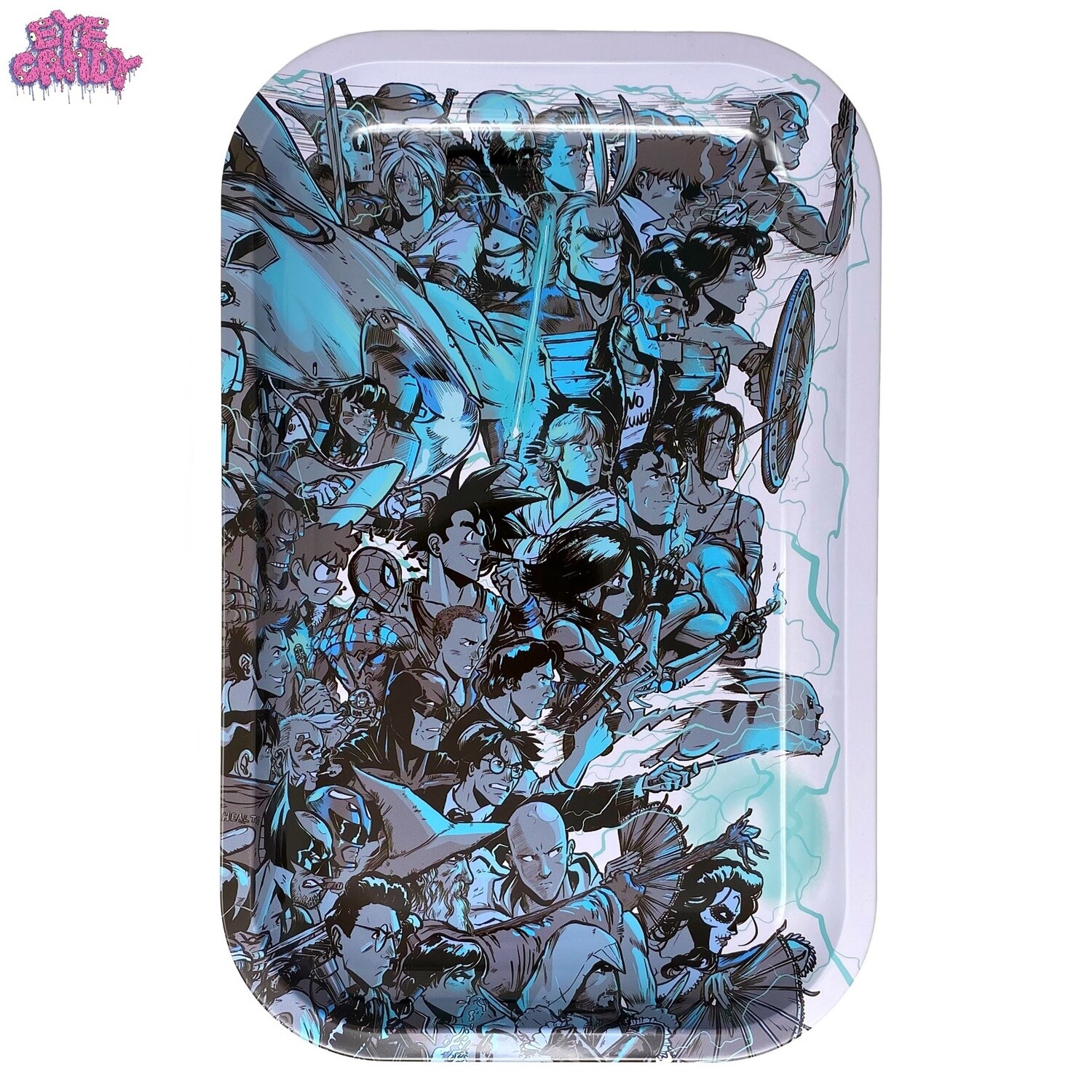 3D Rolling Tray &amp; Cover (Heroes)