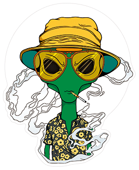 3D Sticker (Alien)