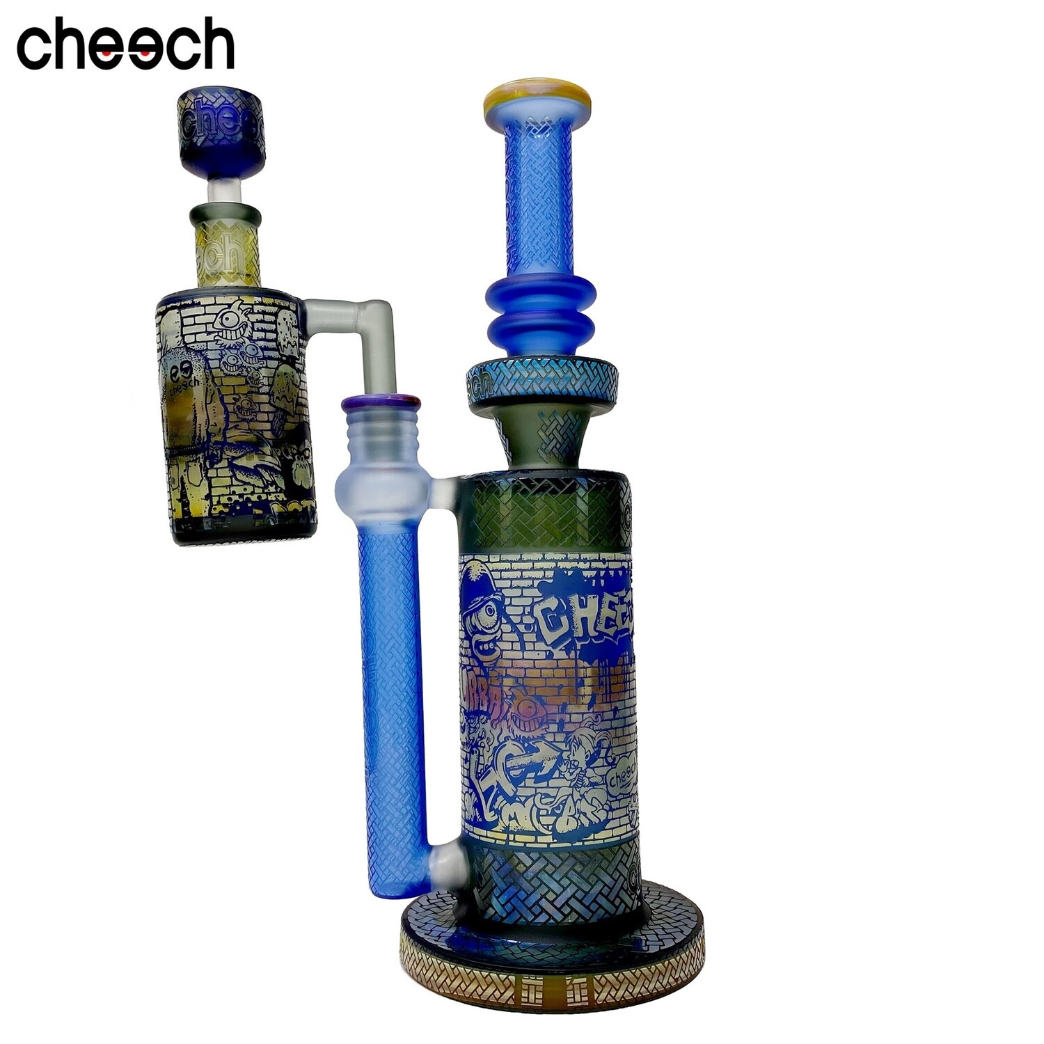 Cheech™ Graffiti Water Pipe, Color: Blue