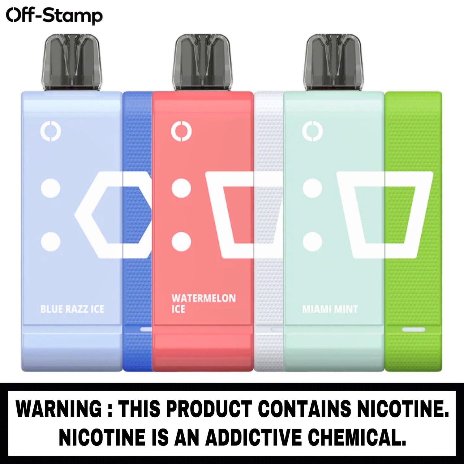 Off-Stamp™ Complete Kit, Flavor: Blue Razz ICE, Nicotine Strength: 5%
