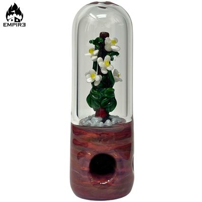 Empire Glassworks™ Dry Pipe (White Orchid Enclosed)