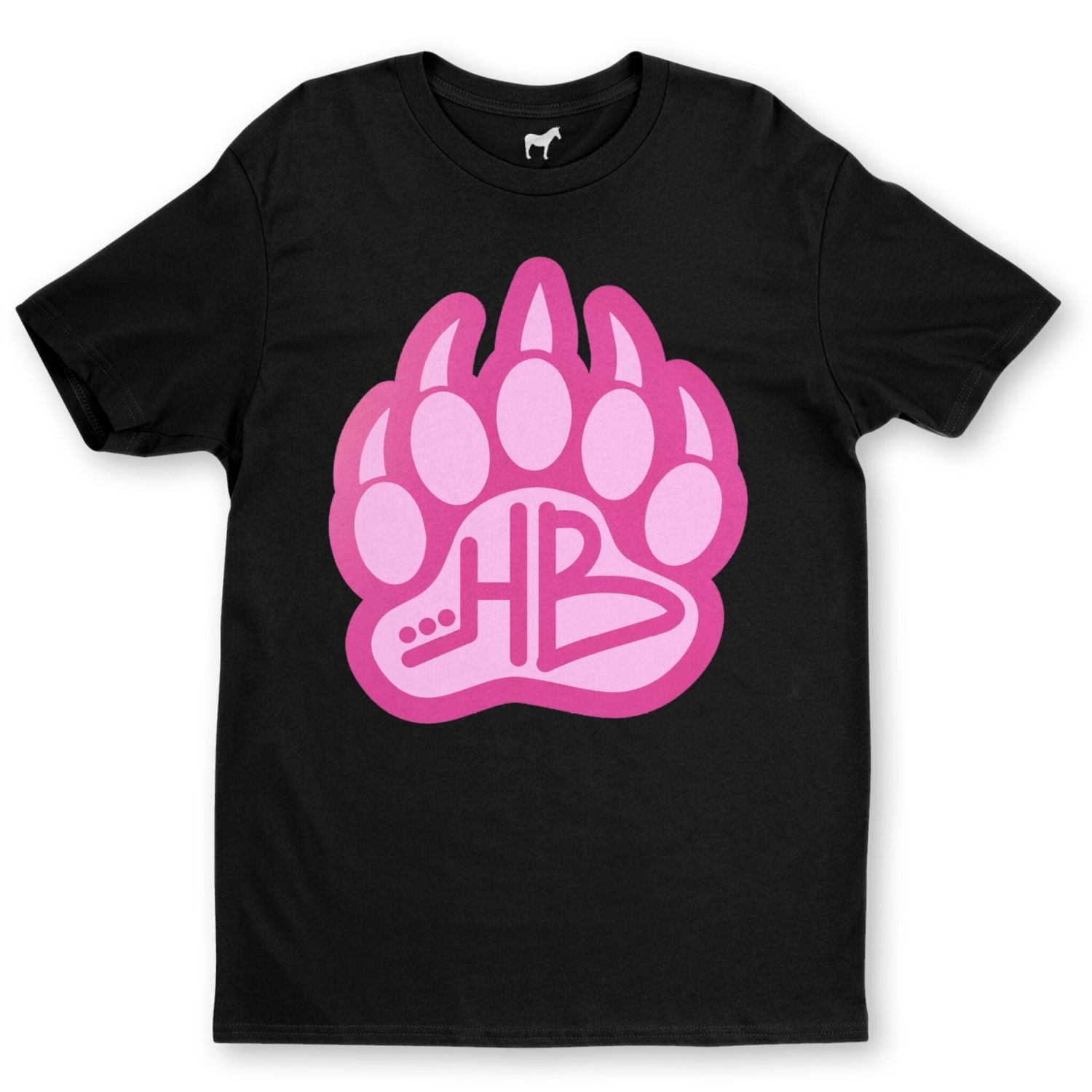 Hazey Bearr™ T-Shirt (Pink Paw), Size: Small