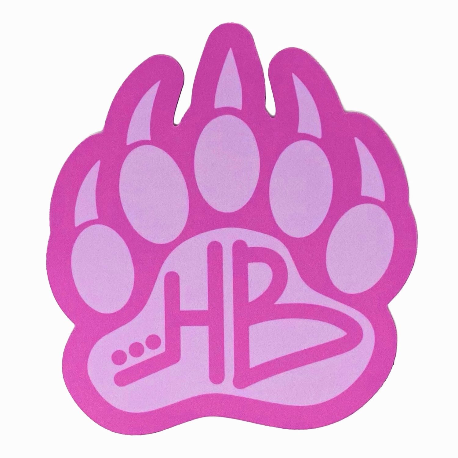 Hazey Bearr™ Dab Pad (Pink Paw), Color: Pink