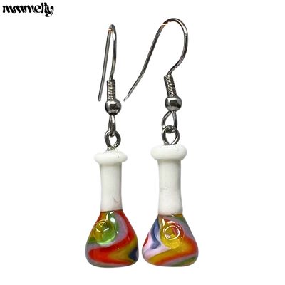 Mmmelty™ Earrings (Psychedelic Beaker)