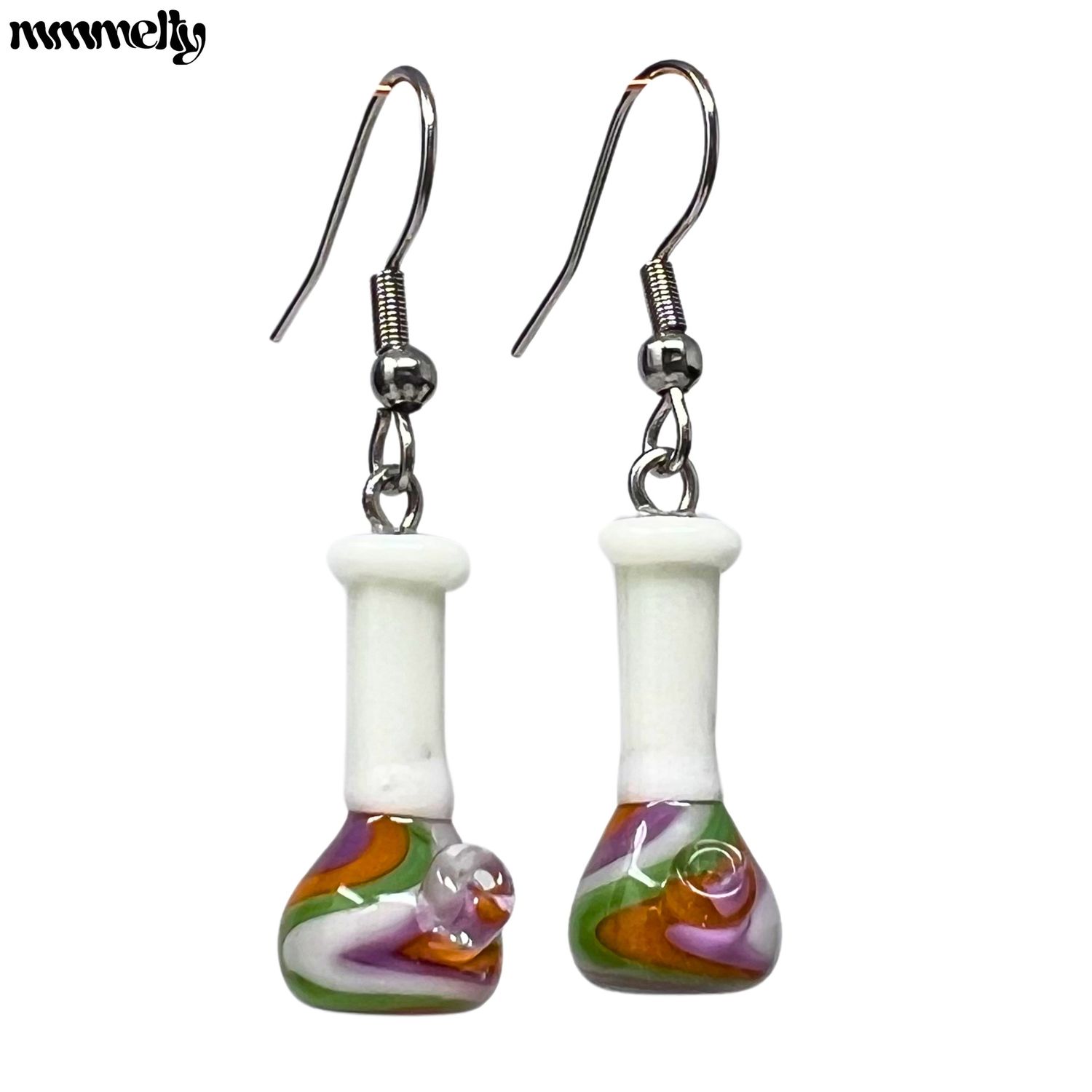 Mmmelty™ Earrings (Groovy Beaker)