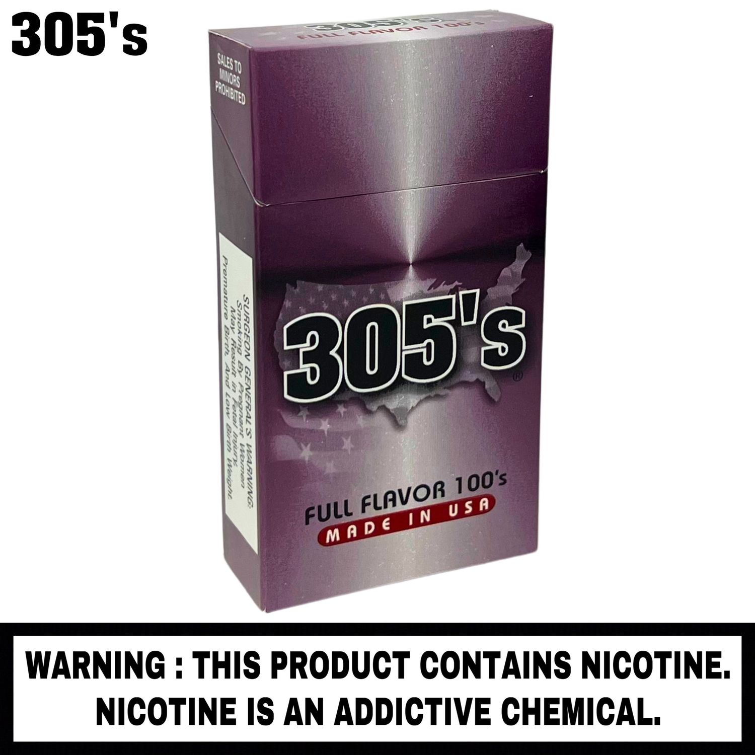 305’s™ Full Flavor 100’s, Package Size: Single Pack