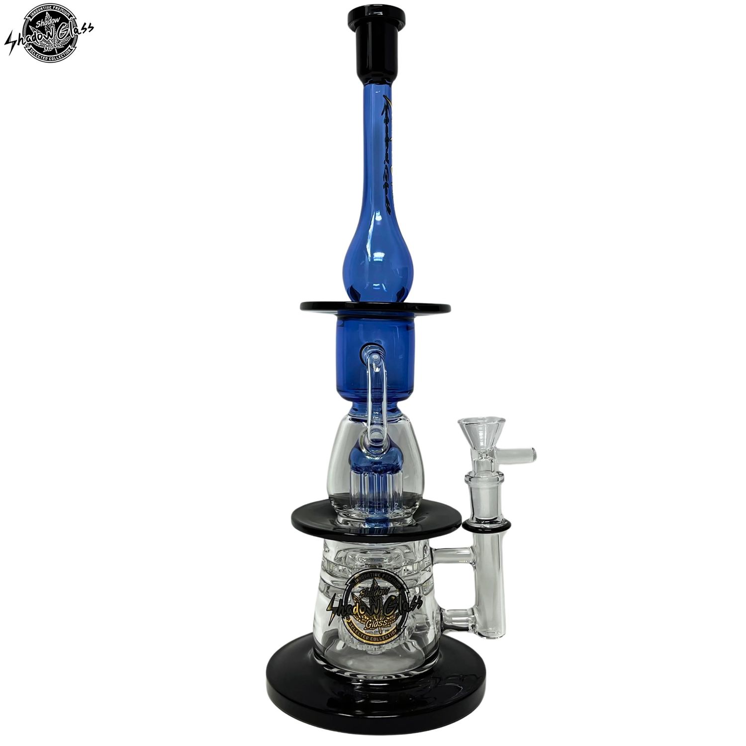Shadow Glass™ Multi-Perc Water Pipe