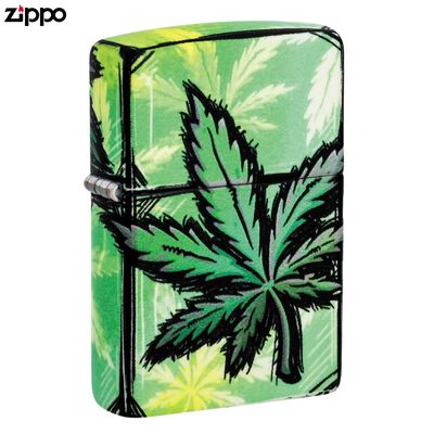 Zippo® Lighter (Cannabis Leaf)
