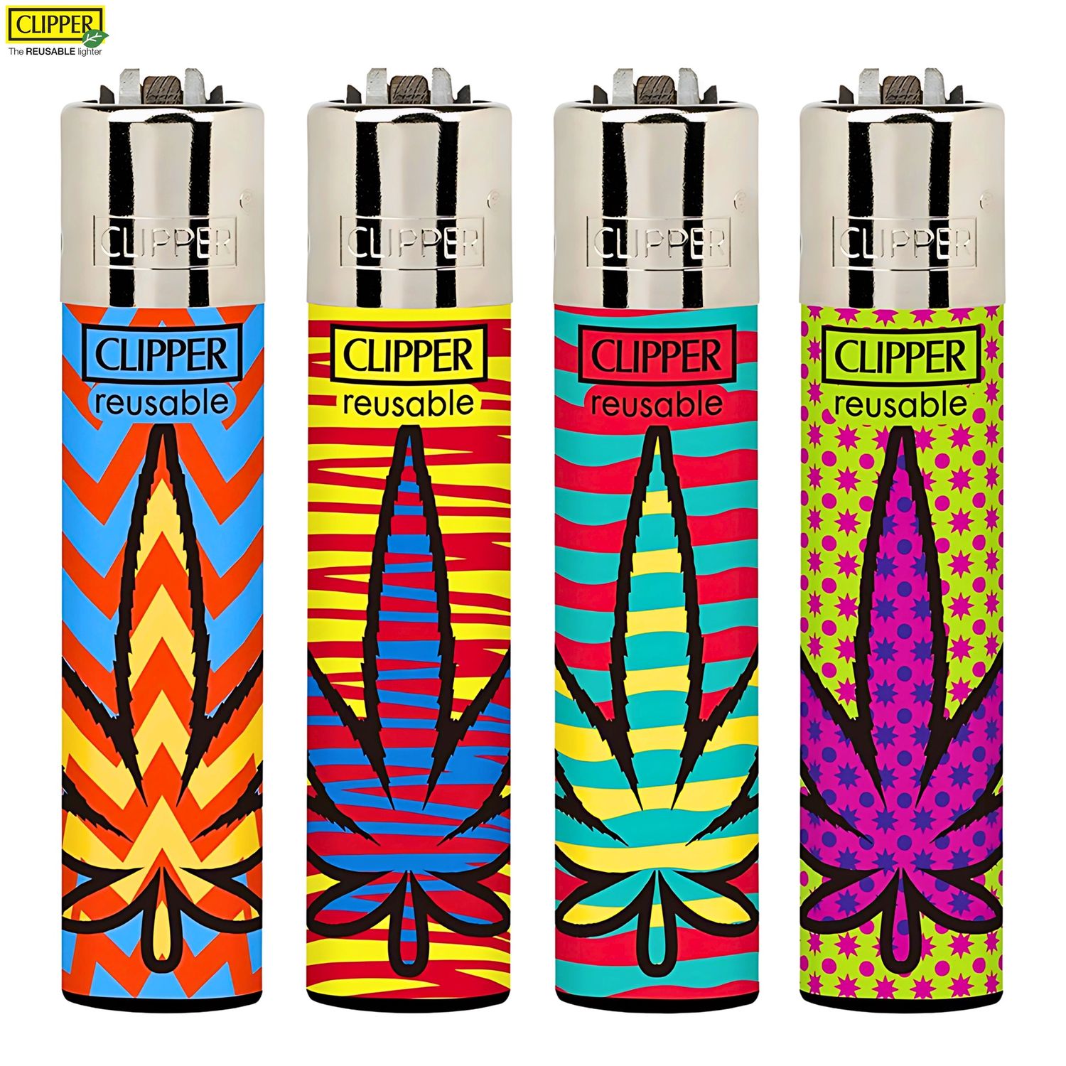 Clipper® Lighter (Colored Leaves), Product Option: 1 Lighter (Assorted Design)