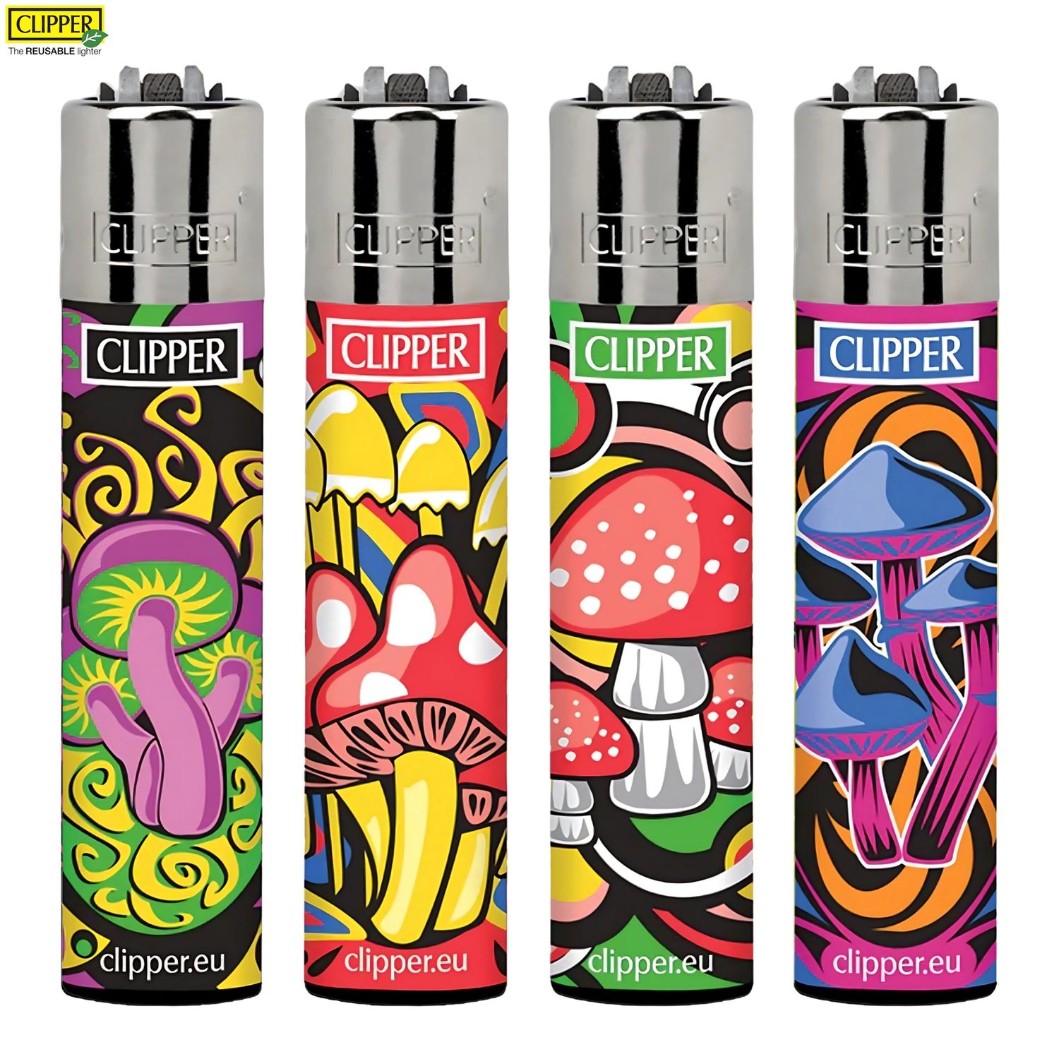 Clipper® Lighter (Mushrooms IV), Design: Assorted Design