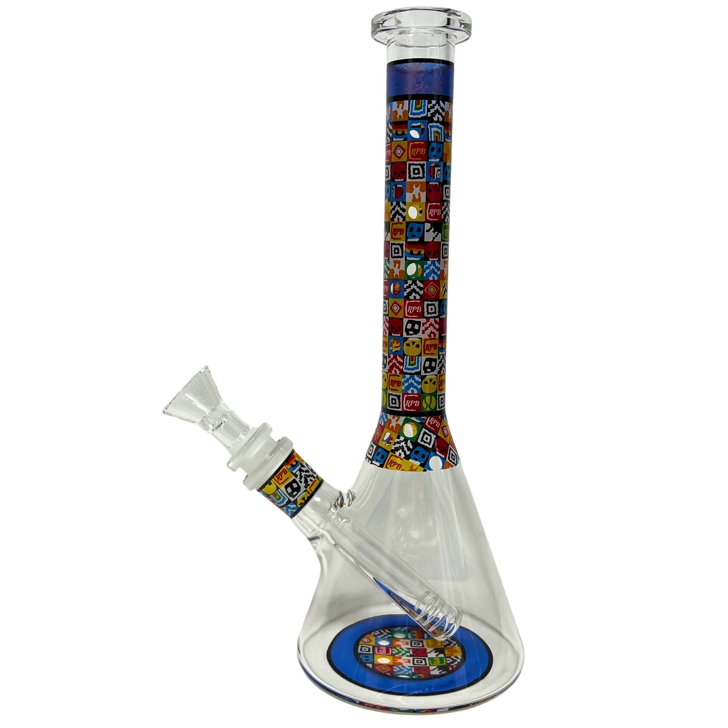 Small Checkered Beaker, Color: Assorted Colors