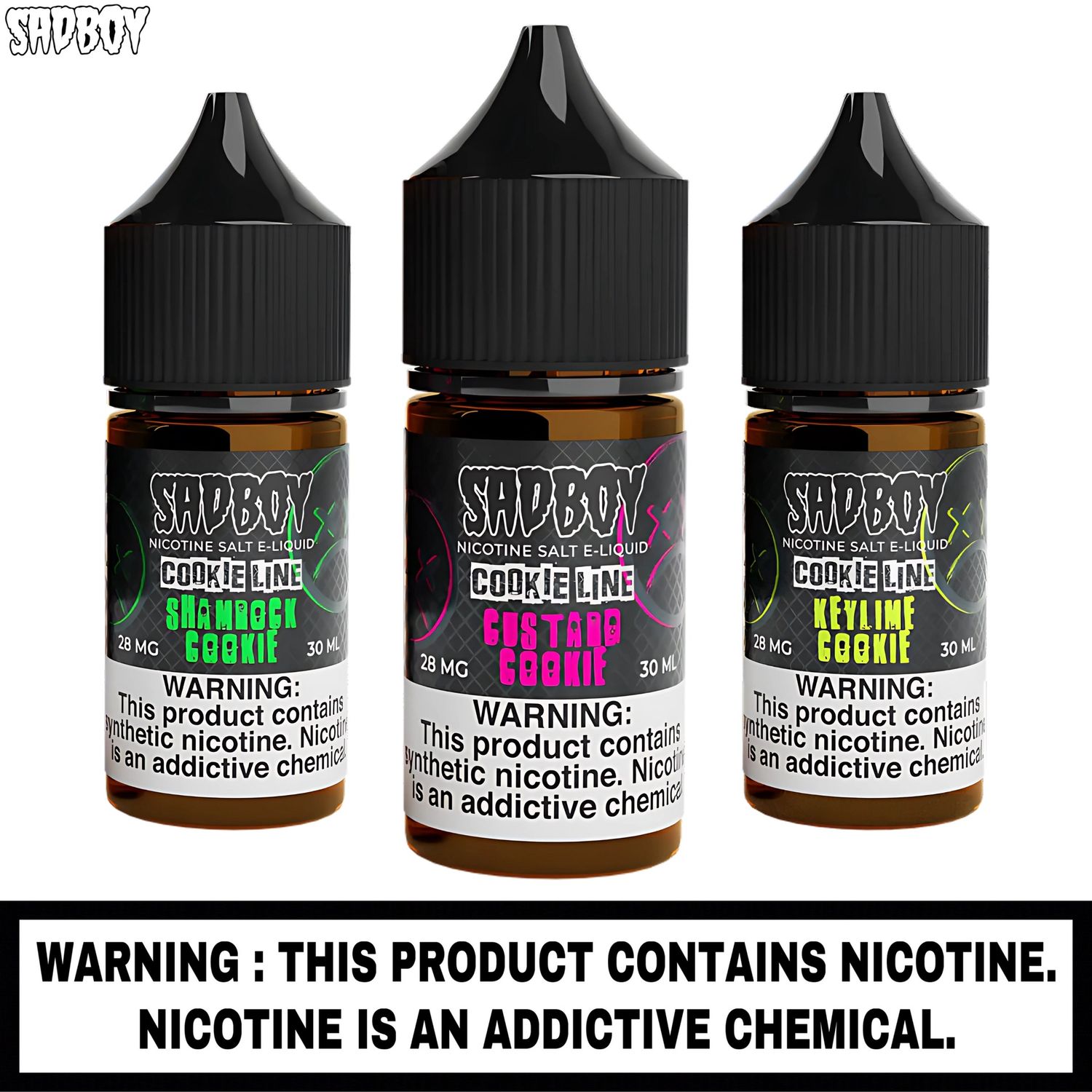 Sadboy™ Salt E-liquid (Cookie Line), Flavor: Blueberry Cookie, Nicotine Strength: 28 mg