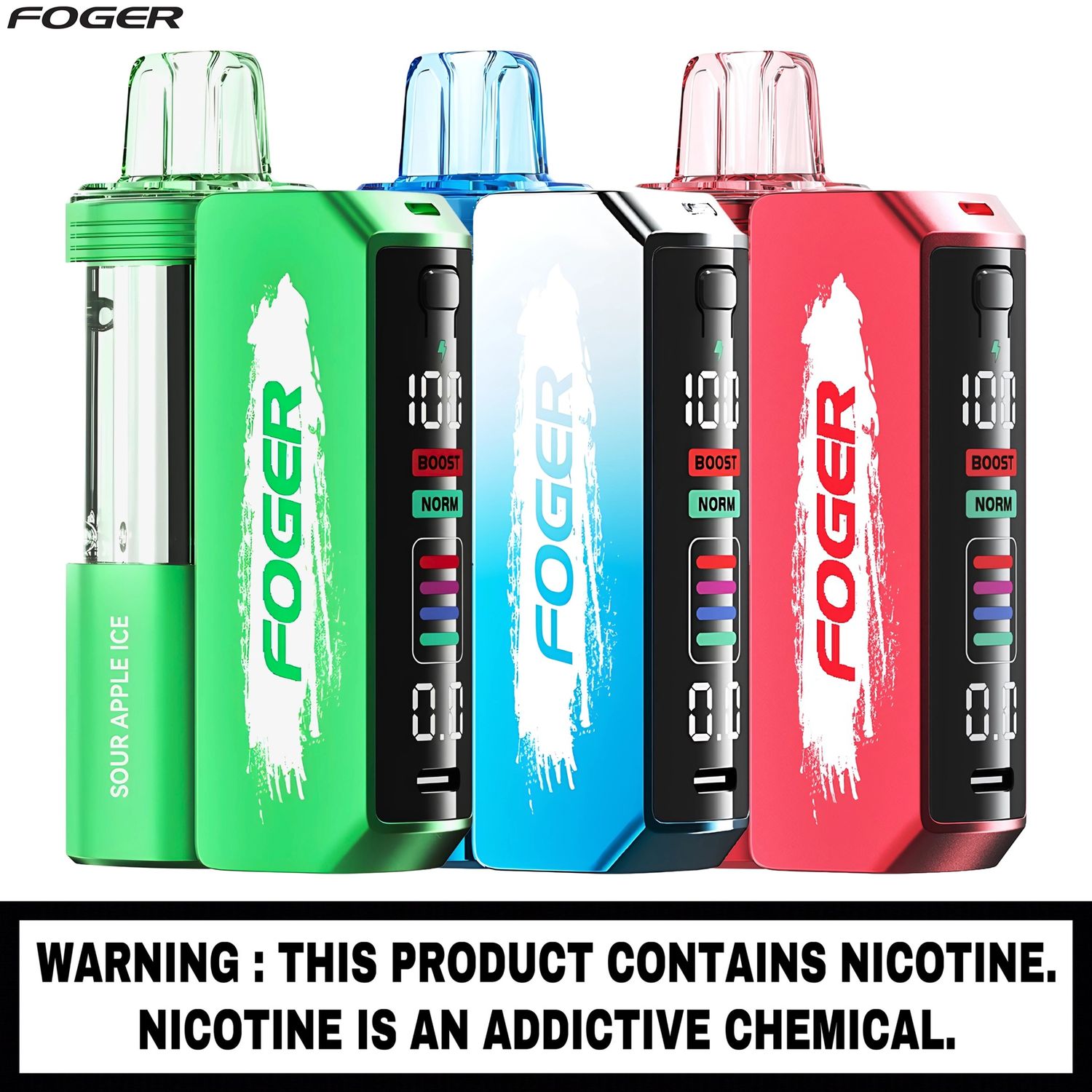 Foger™ Switch Pro [ Kit ], Flavor: Blue Rancher B-Pop, Nicotine Strength: 5%