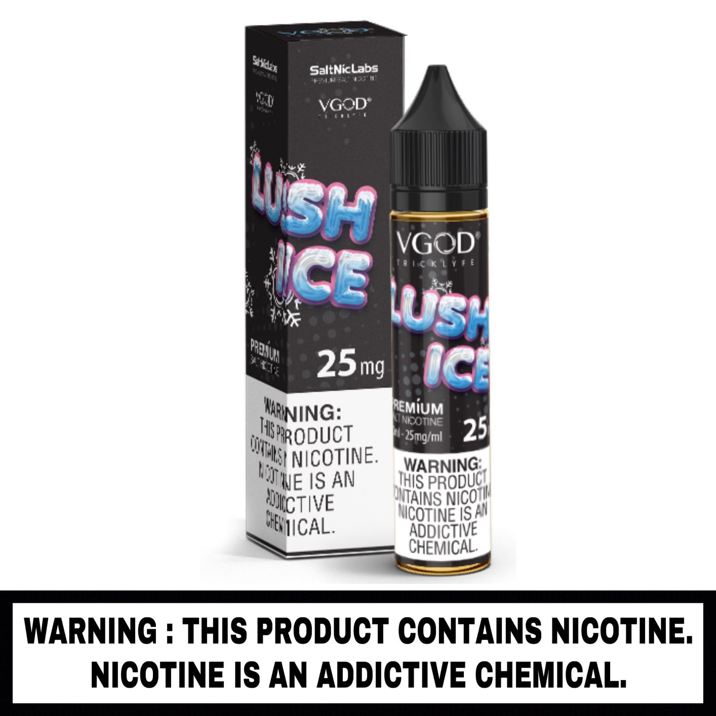 VGOD® Salt E-Liquid, Flavor: Apple Bomb ICED, Nicotine Strength: 25 mg