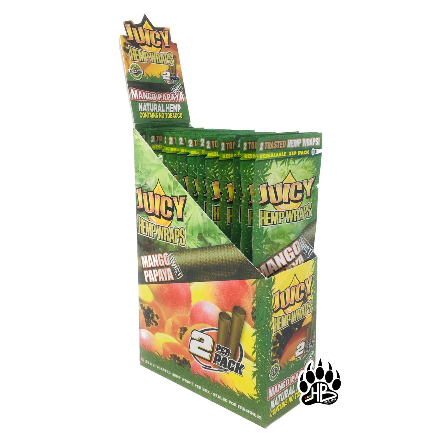 Juicy® Hemp Wraps, Flavor: Blueberry