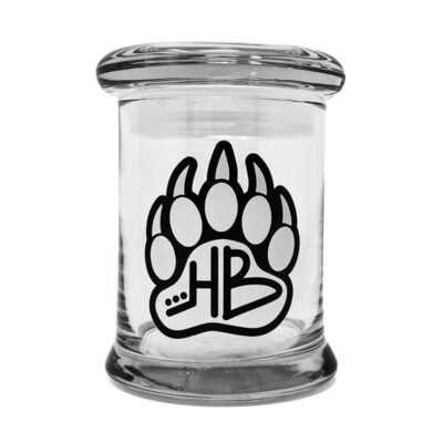 Hazey Bearr™ Pop-Top Glass Jar