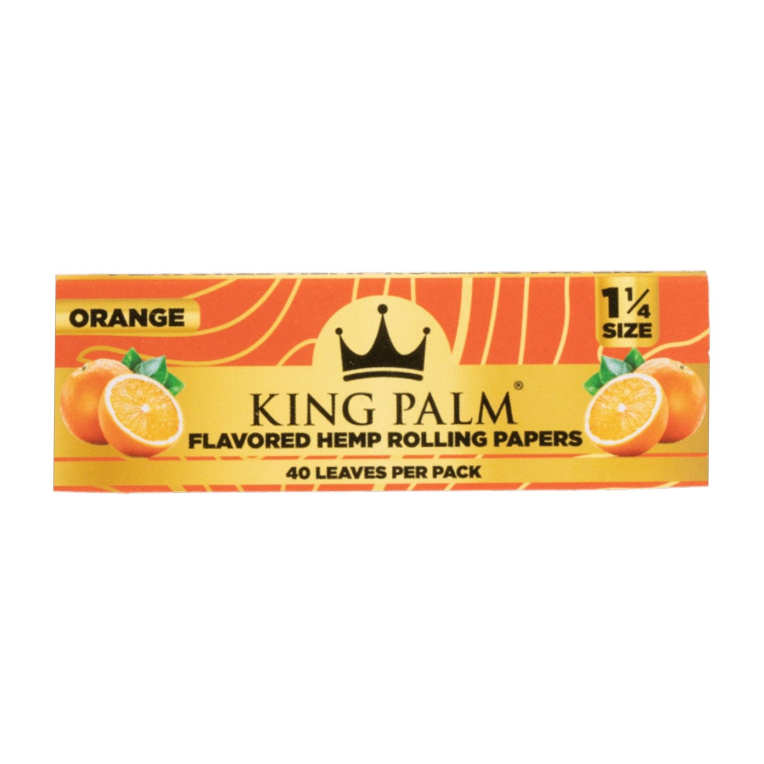 King Palm® Flavored Hemp Rolling Papers, Flavor: Orange, Paper Size: 1 ¼"