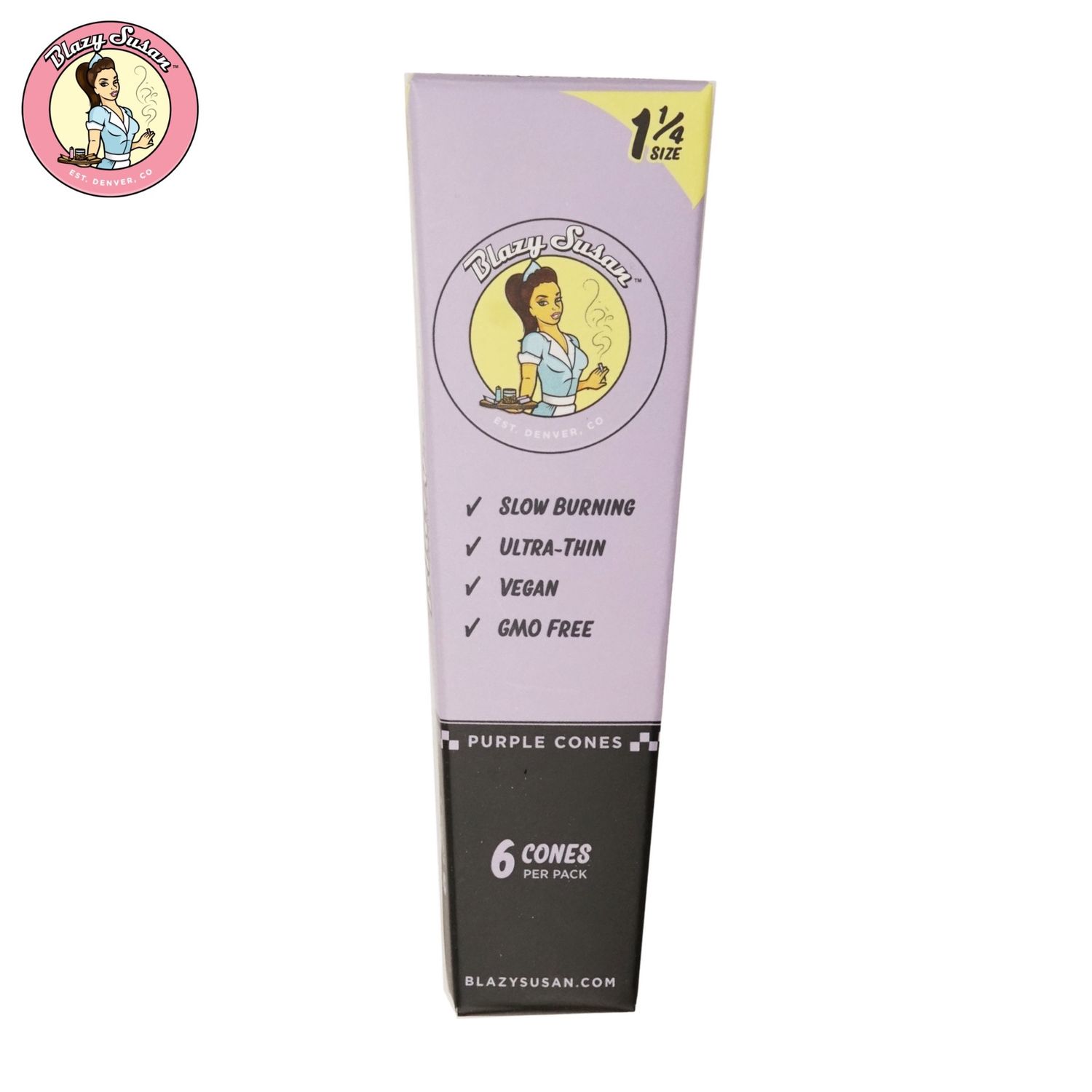 Blazy Susan™ Cones (Purple), Paper Size: 1 ¼"