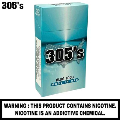 305 blue 100 cigarettes Anyone ever had these? Best cheap cigs I've ever had EASILY, 305's : r/ 305's Menthol Gold 100's Box